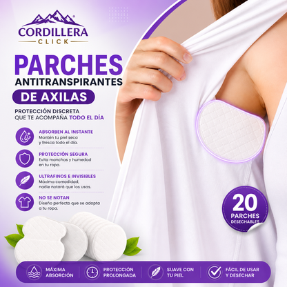 Absorbent wipes™ Parches antitranspirantes para axilas.