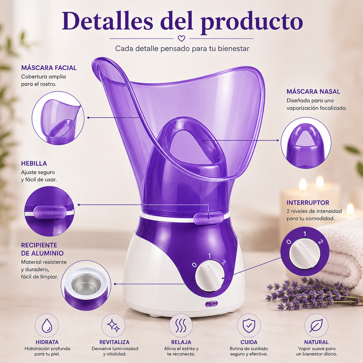 Pausa Glow™ Spa facial en casa
