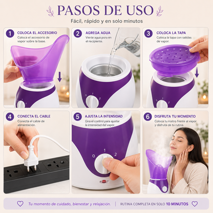 Pausa Glow™ Spa facial en casa