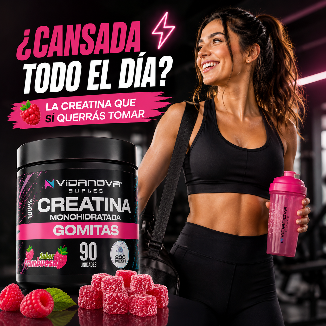 PowerBerry Creatine Gummies™ Creatina monohidratada