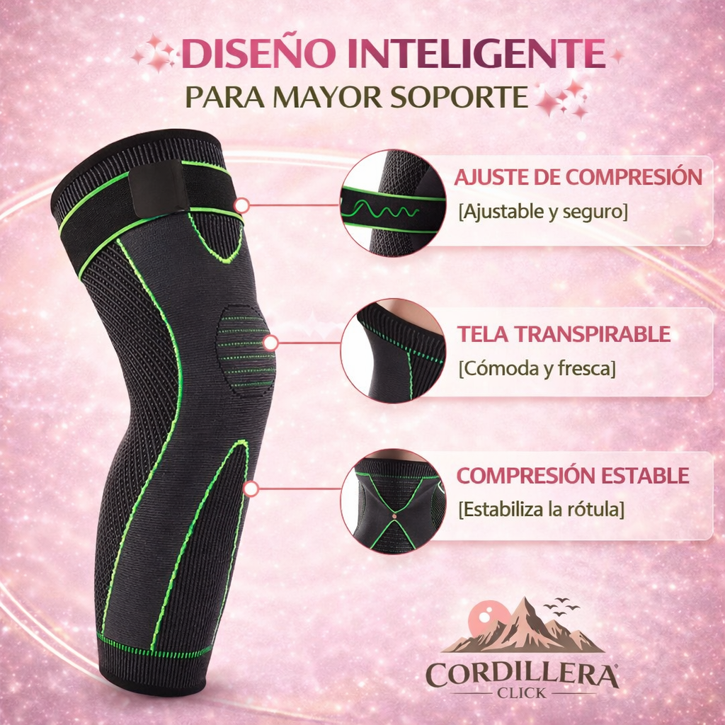 MoveFree™ Rodillera larga compresiva