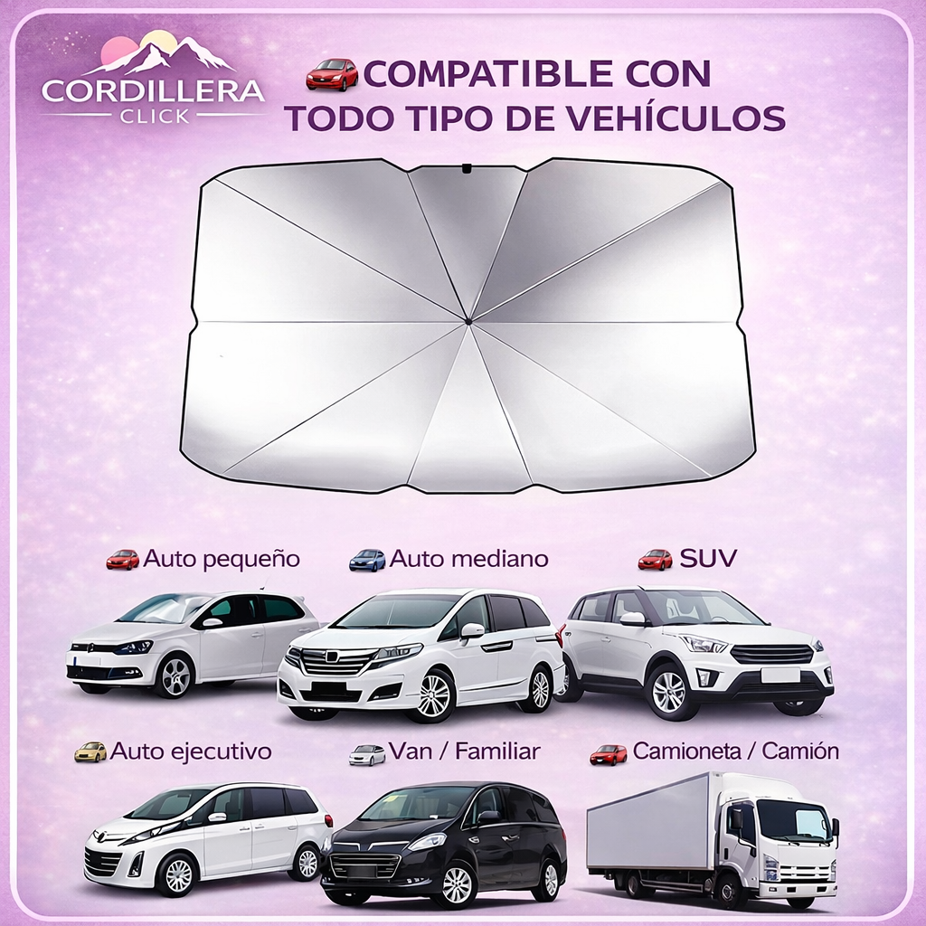 SombraSmart™ – Parasol Inteligente para Auto con Protección UV