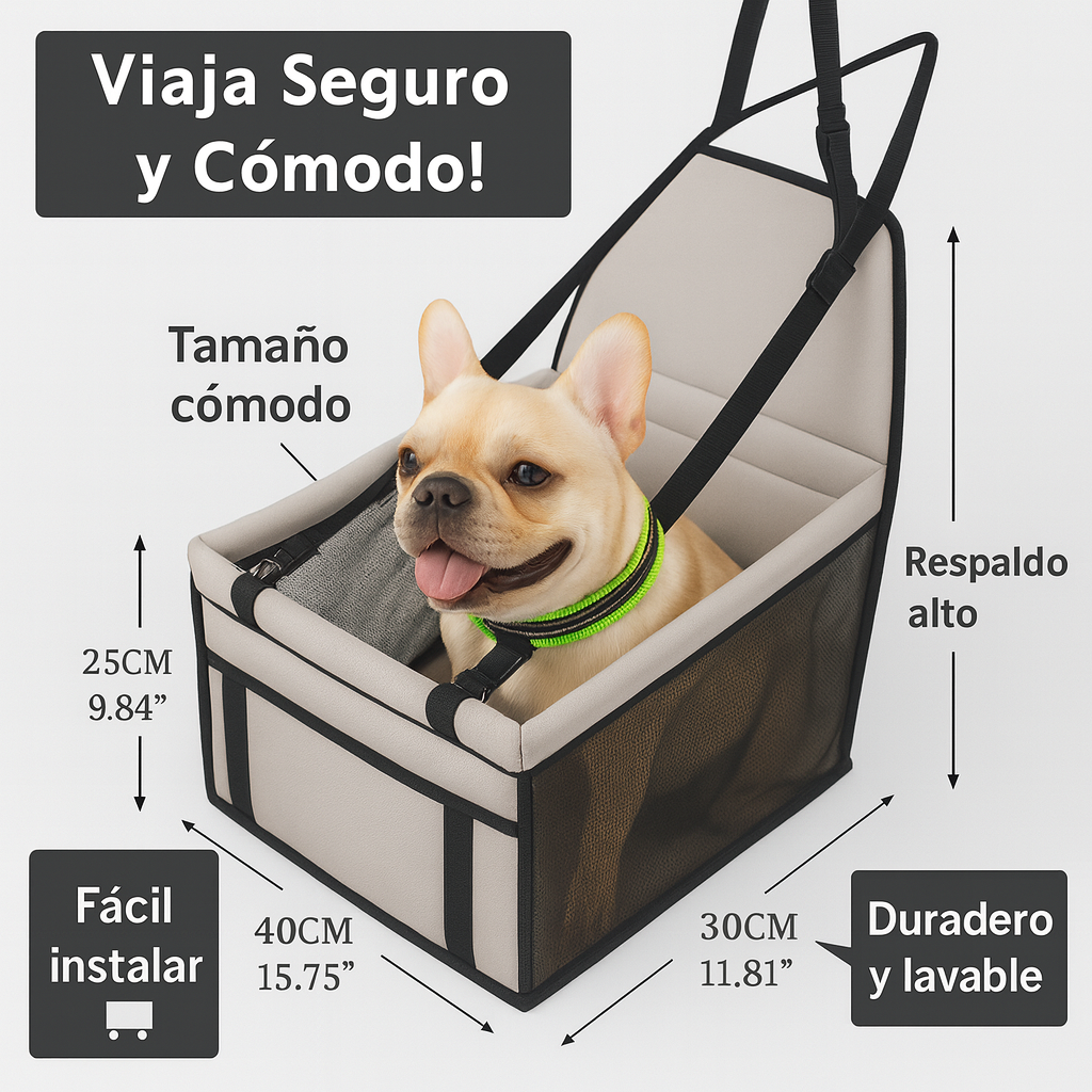 Silla de auto para mascotas ™  safety for your pet