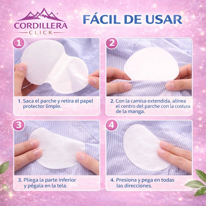 Absorbent wipes™ Parches antitranspirantes para axilas.