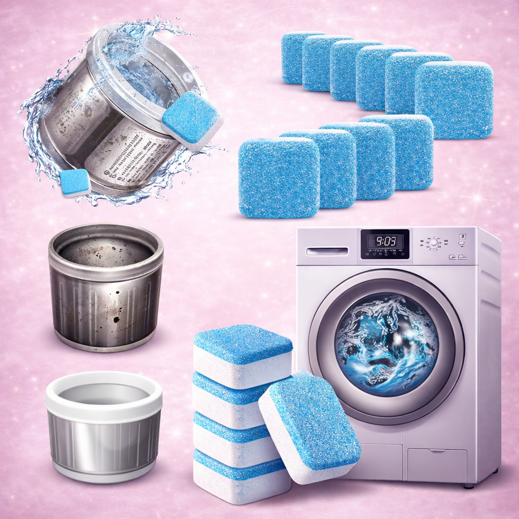 Effervescent tablet ™ Limpiador de lavadora.