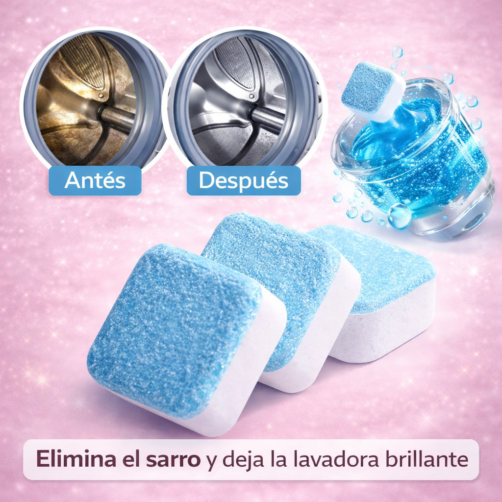 Effervescent tablet ™ Limpiador de lavadora.