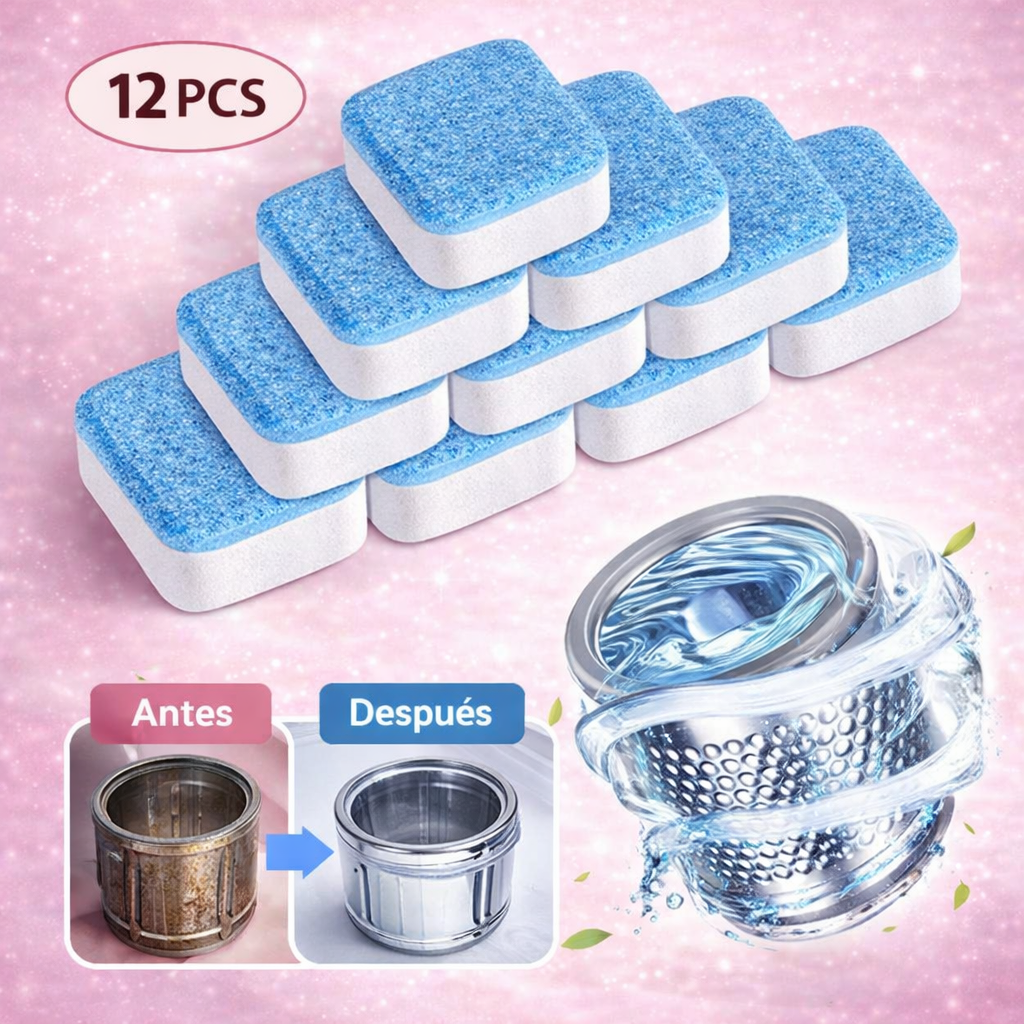 Effervescent tablet ™ Limpiador de lavadora.